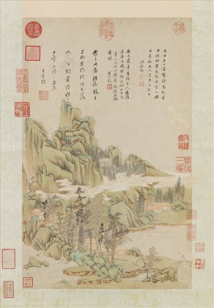 明顧懿德春綺圖　軸