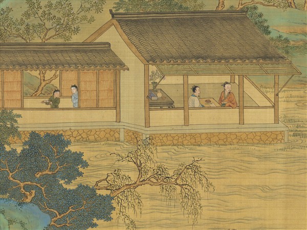 明仇英遊騎圖　卷