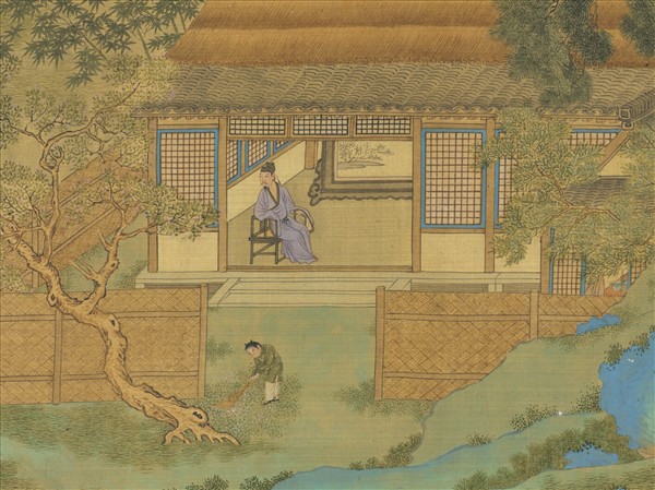 明仇英遊騎圖　卷