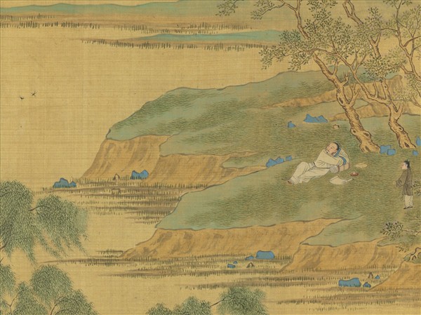 明仇英遊騎圖　卷