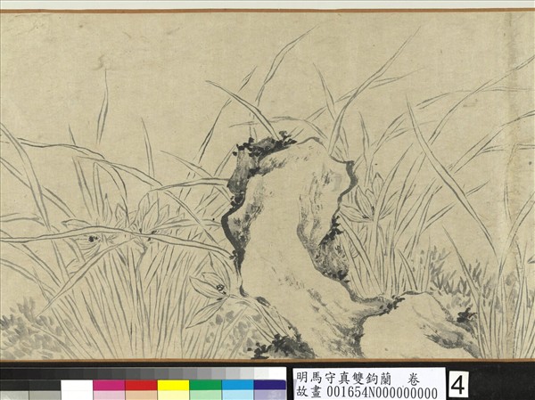 明馬守真雙鉤蘭  卷