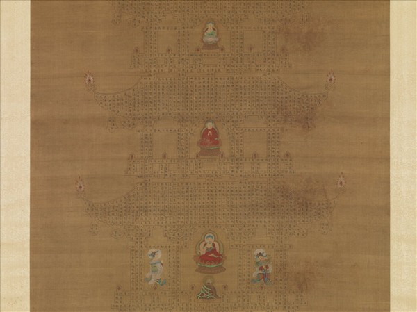 宋趙善杠書金剛經塔　軸