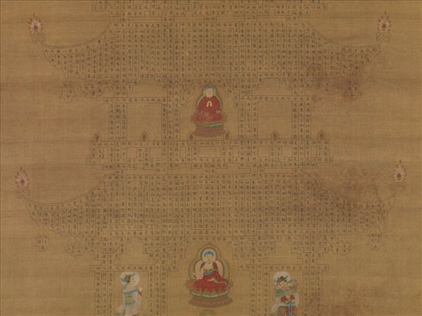 宋趙善杠書金剛經塔　軸