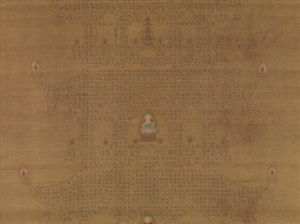 宋趙善杠書金剛經塔　軸