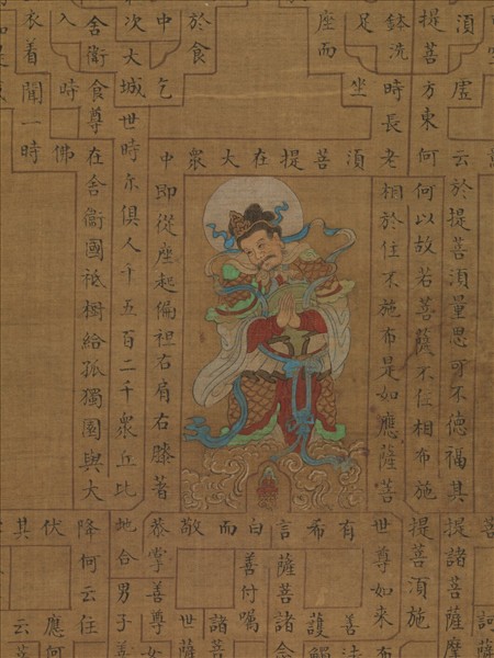 宋趙善杠書金剛經塔　軸