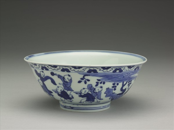 青花嬰戲圖碗