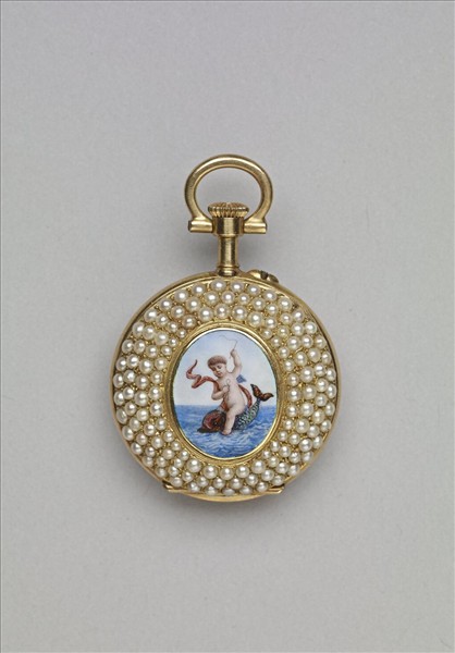 畫琺瑯鑲珠懷錶