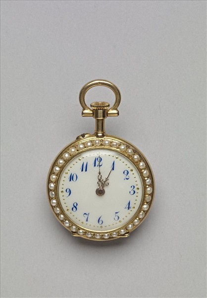 畫琺瑯鑲珠懷錶