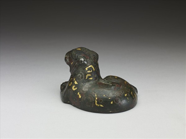 豹形錯金銀鎮紙