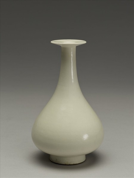 白瓷劃花丹鳳朝陽紋玉壺春瓶