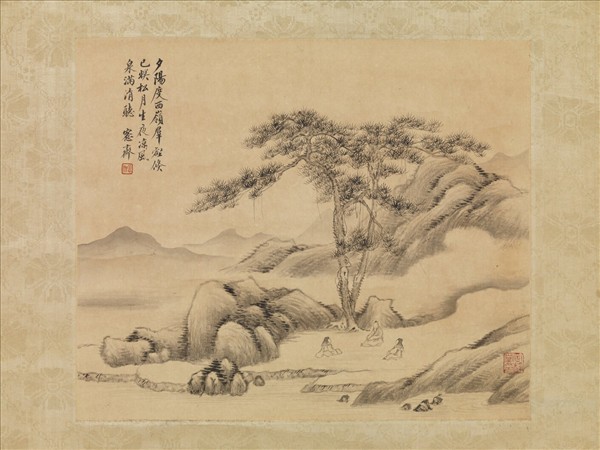 清吳大澂山水二幀　軸