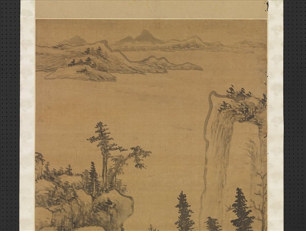 明羅牧山水四屏　軸