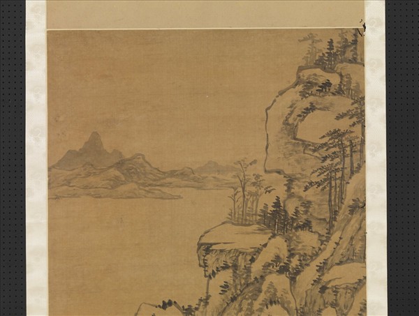 明羅牧山水四屏　軸