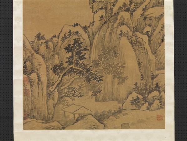 明羅牧山水四屏　軸