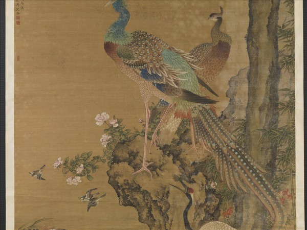 清沈銓五倫圖　軸