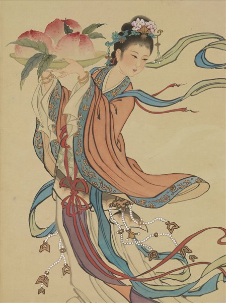 民國吳詠香獻壽圖　軸