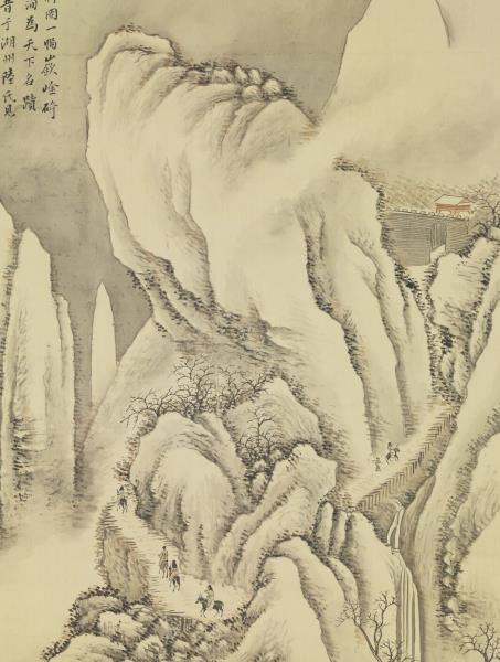 民國張伯英山水　軸