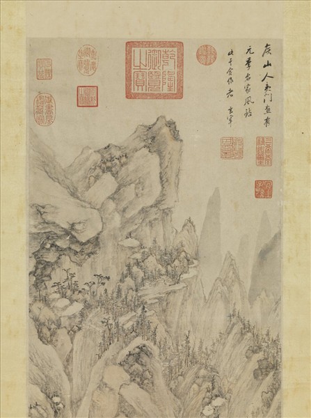 明侯懋功倣元人筆意　軸