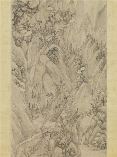 明侯懋功倣元人筆意　軸