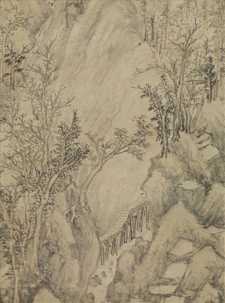 明侯懋功倣元人筆意　軸