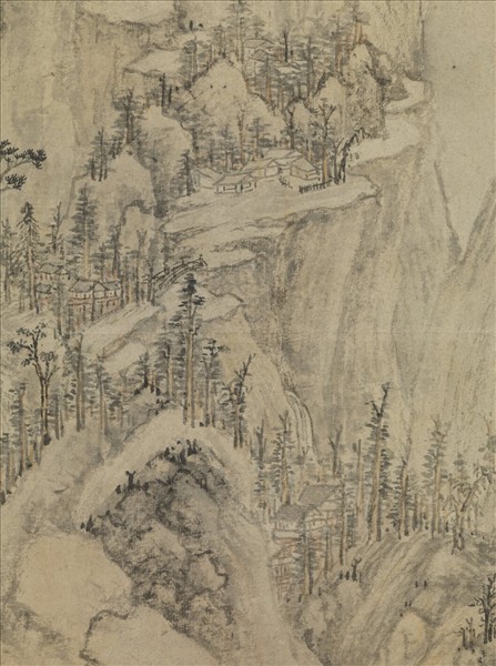 明侯懋功倣元人筆意　軸