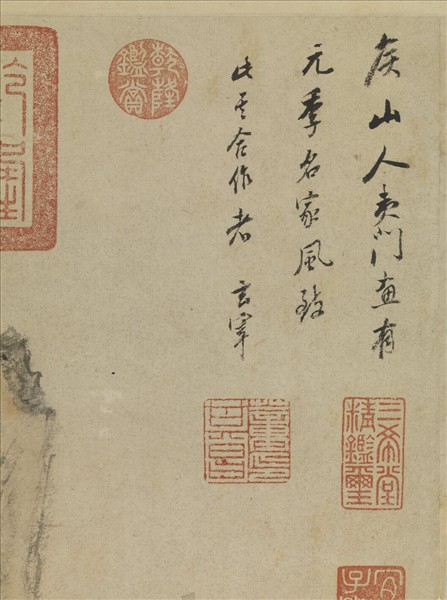 明侯懋功倣元人筆意　軸