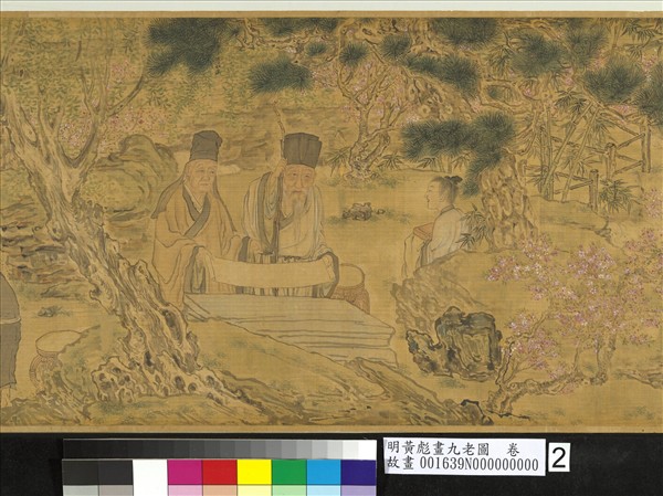 明黃彪畫九老圖　卷