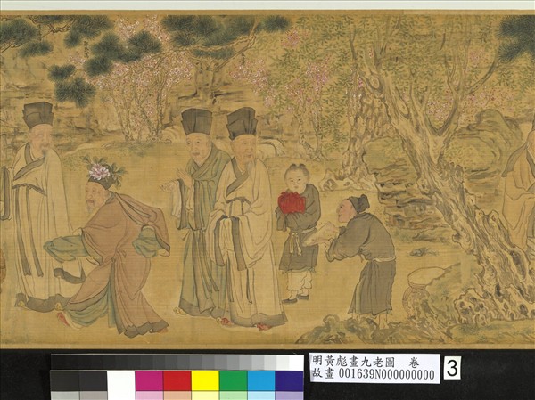 明黃彪畫九老圖　卷