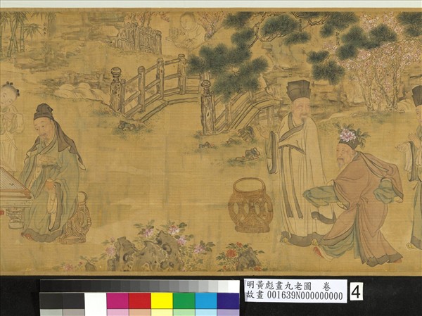 明黃彪畫九老圖　卷