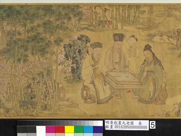 明黃彪畫九老圖　卷