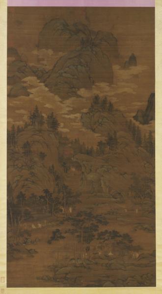 元盛懋溪山清夏圖　軸