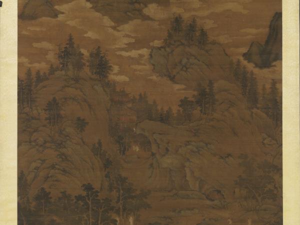 元盛懋溪山清夏圖　軸