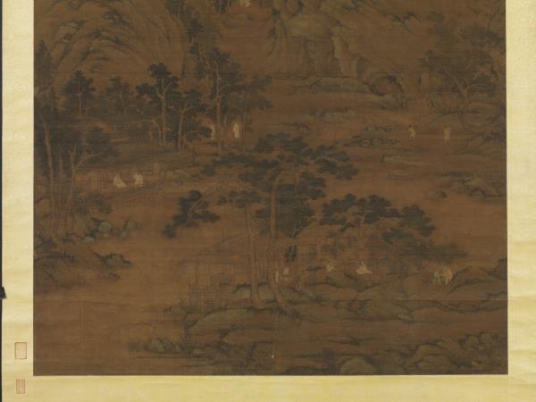 元盛懋溪山清夏圖　軸