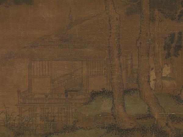 元盛懋溪山清夏圖　軸