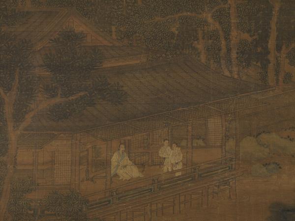 元盛懋溪山清夏圖　軸