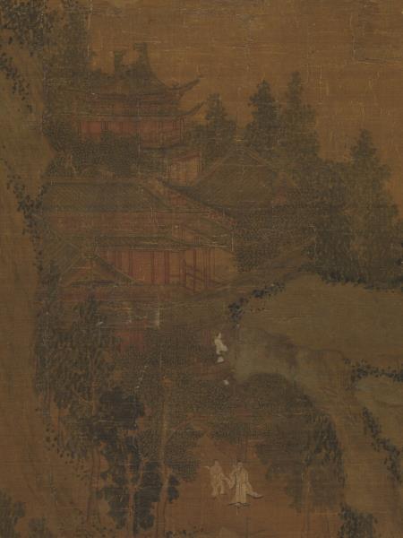 元盛懋溪山清夏圖　軸