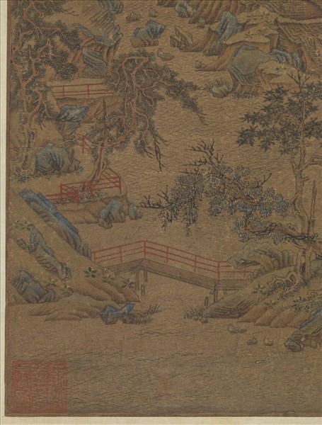 宋趙宗漢雁山敘別　軸