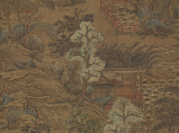 宋趙宗漢雁山敘別　軸