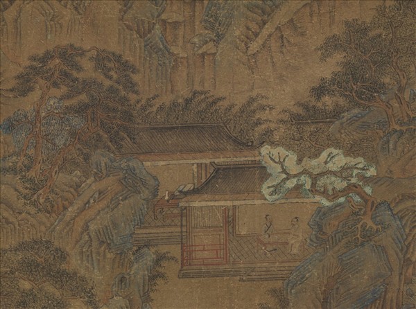 宋趙宗漢雁山敘別　軸