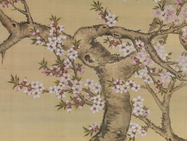 清郎世寧十駿犬睒星狼　軸