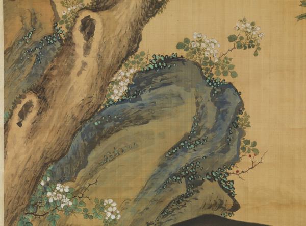 清郎世寧畫十駿犬雪爪盧　軸