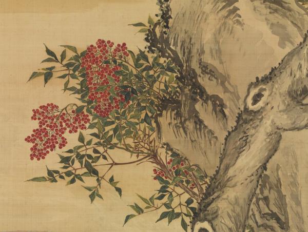 清郎世寧十駿犬霜花鷂　軸