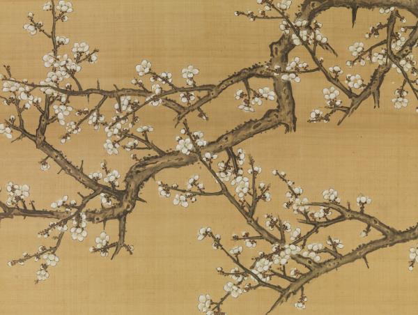 清郎世寧十駿犬霜花鷂　軸