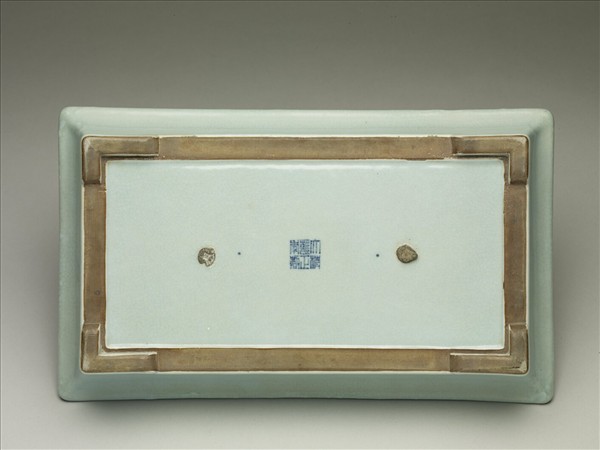 仿鈞釉長方花盆