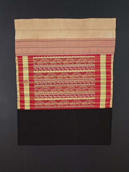 緬甸 連波紋緙絲筒裙