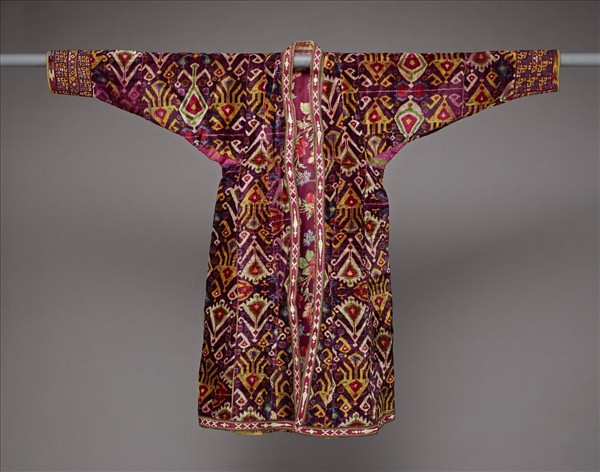 烏茲別克 紅地絲絨長袍