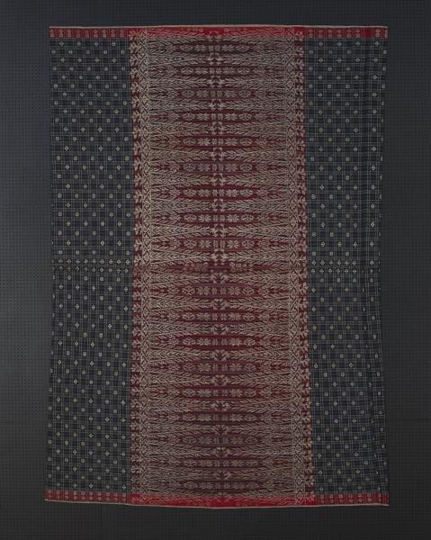 印尼 格子織金錦筒裙