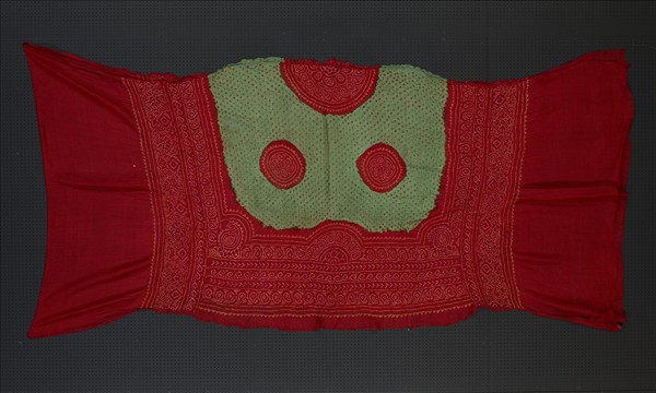 印度 紅地紮染頭巾