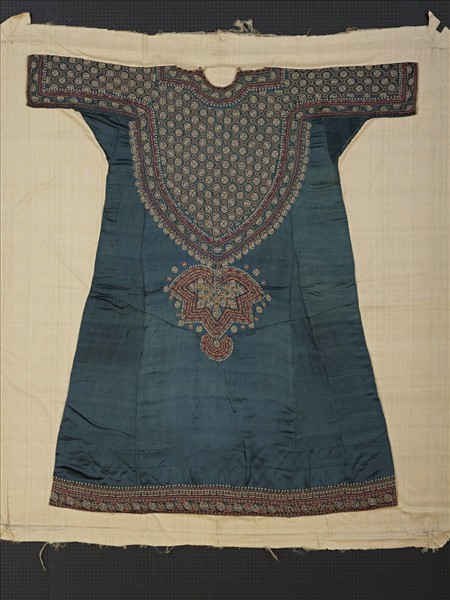 印度 深綠地刺繡婚禮長衣