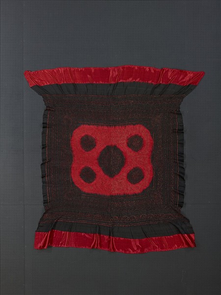 印度 黑地紮染頭巾